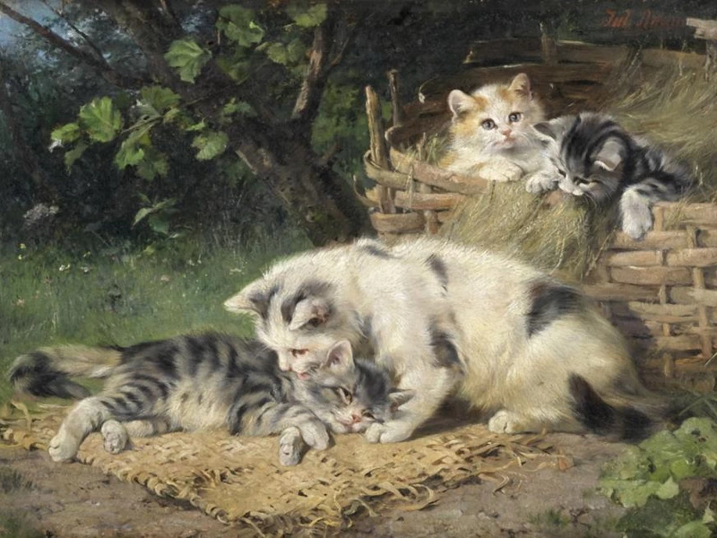 1826-Julius Adam I - Amore di madre